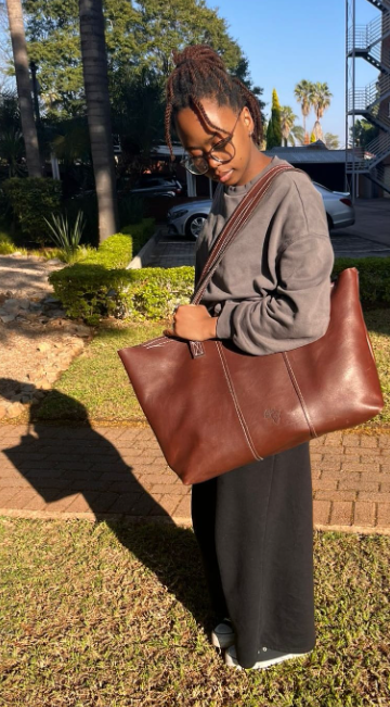 F/G Leather weekender