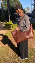 F/G Leather weekender