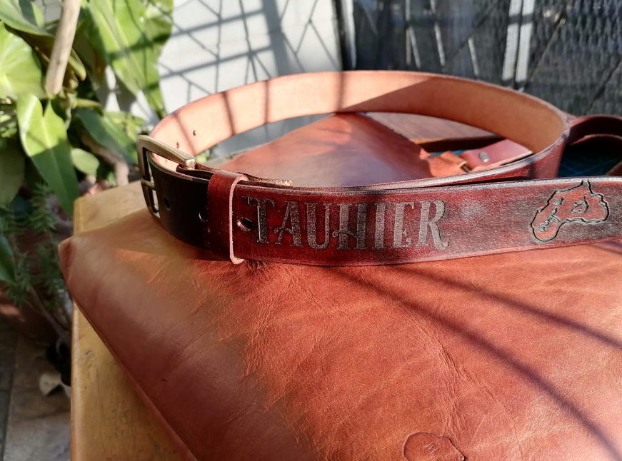 Leather belt 38mm