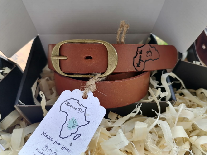 Leather belt 38mm