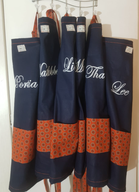 Aprons - Demin & Shweshwe /print