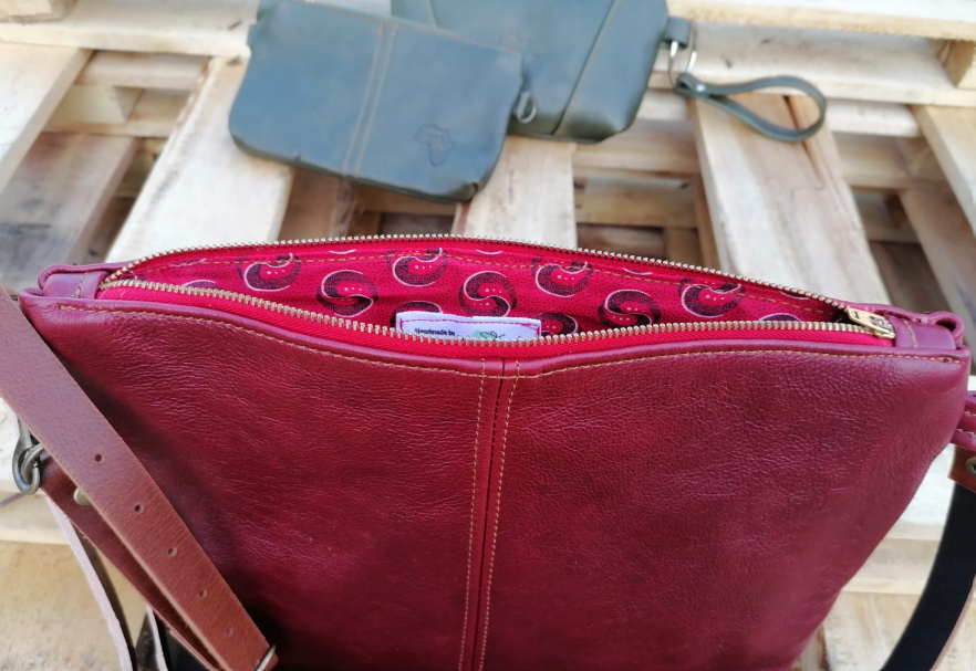 Dalene chrome leather crossbody