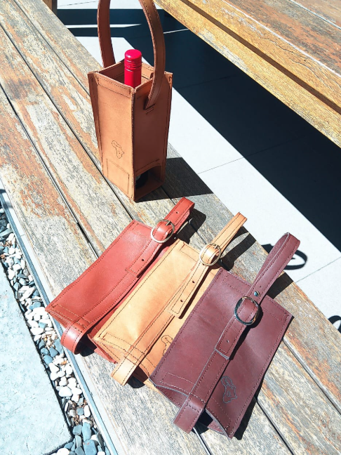 Single Wine carrier F/G leather