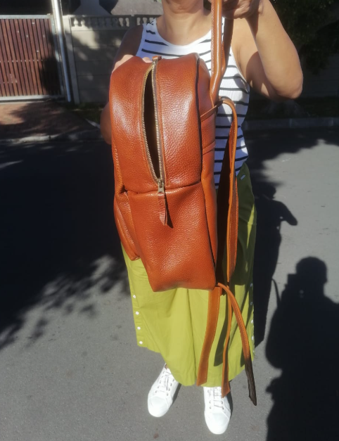 Valencia Italian Full grain leather backpack